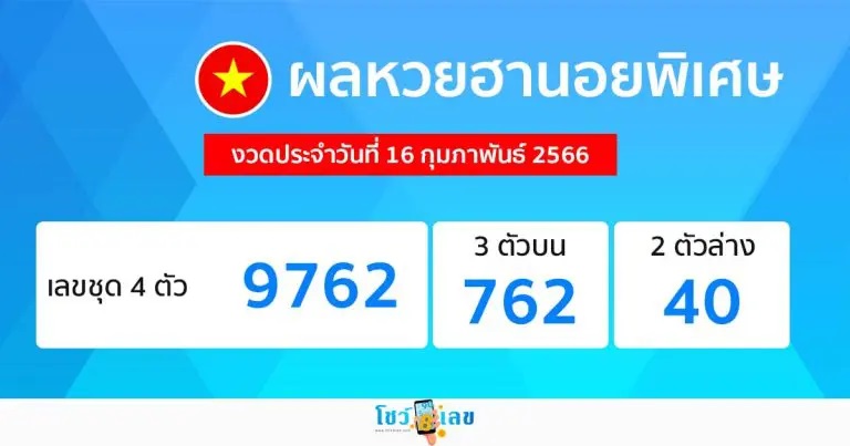 ผลหวยฮานอยพิเศษ เฮง99