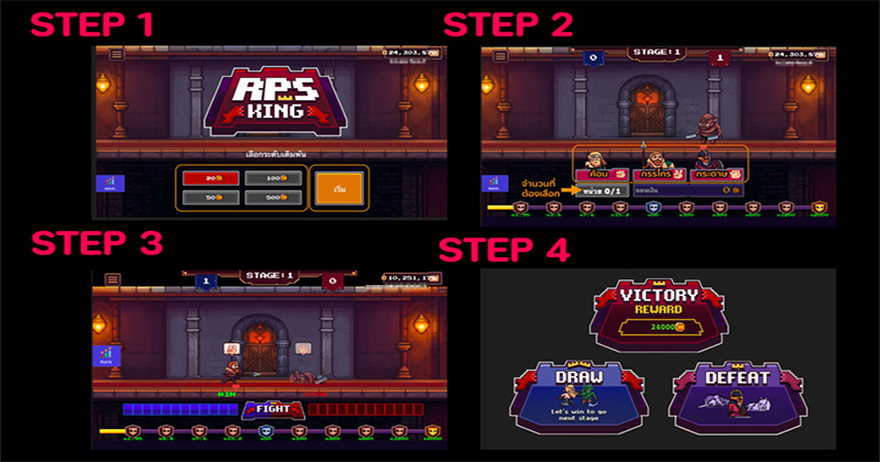วิธีเล่นเกมฉุบราชา-"How to play scissors"