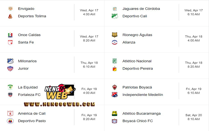 โปรแกรม พรีเมร่า เอ โคลอมเบีย -"Colombia Primera A"