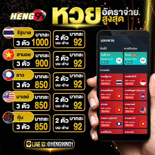 Heng99 เว็บหวยออนไลน์ -"Heng99 online lottery website"