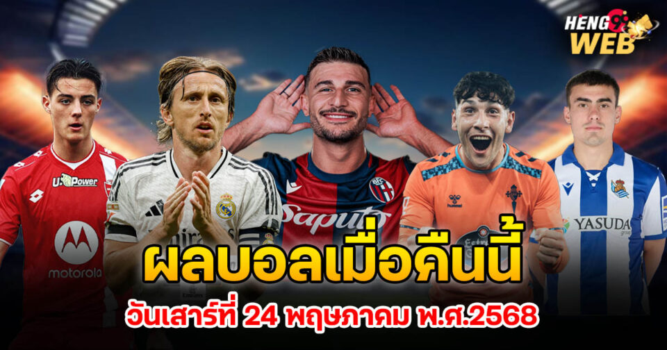 ผลบอลเมื่อคืนทุกลีก-"ball"