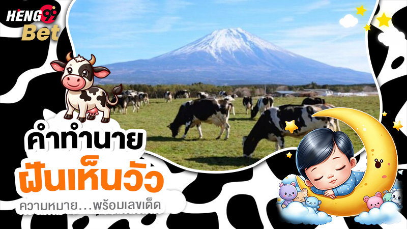 รูปภาพตีความหมายพร้อมเลขเด็ดฝันเห็นวัวของ heng99