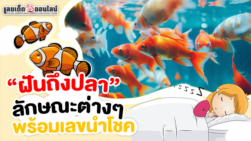 รูปภาพความหมายพร้อมเลขเด็ดฝันถึงปลาของ lekdedonline